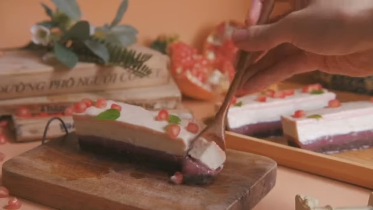 Làm Mousse Sữa Chua Lựu Đỏ